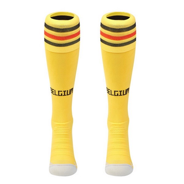 Calcetines Bélgica 2ª 2018 Amarillo